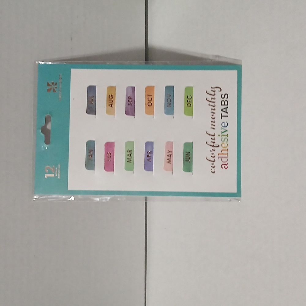 Erin Condren Colorful Monthly Adhesive tabs NWT